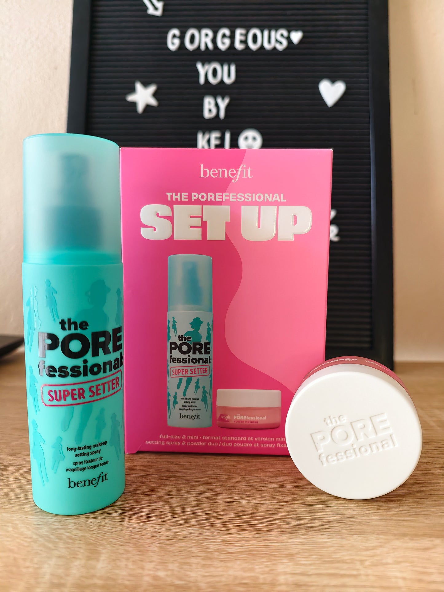 Benefit The POREfessional Set Up Setting Spray and Powder Duo