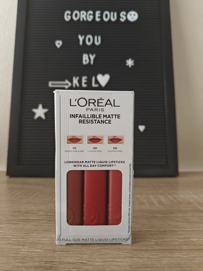 L'Oréal Paris Infaillible Matte Resistance Lipstick Set