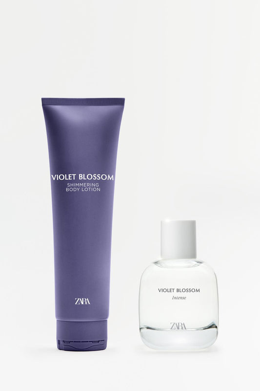 Zara Violet Blossom and Shimmering lotion