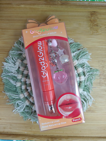 Glad2glow Brightening Charm Lip Serum Peach Pie