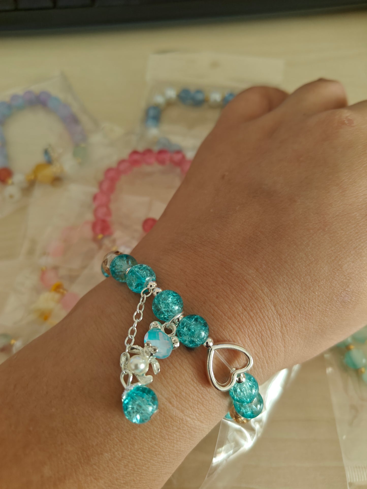Beads Bracelet with charm