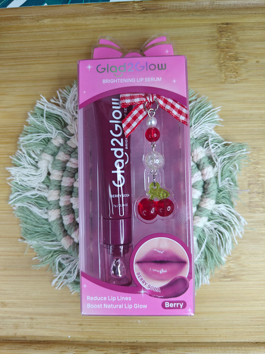 Glad2glow Brightening Charm Lip Serum Berry Soda