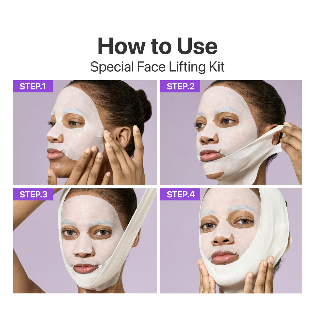 No.9 NAD+ BIO Lifting-sil Full Face Mask (4 Sheets + Lifting Band)
