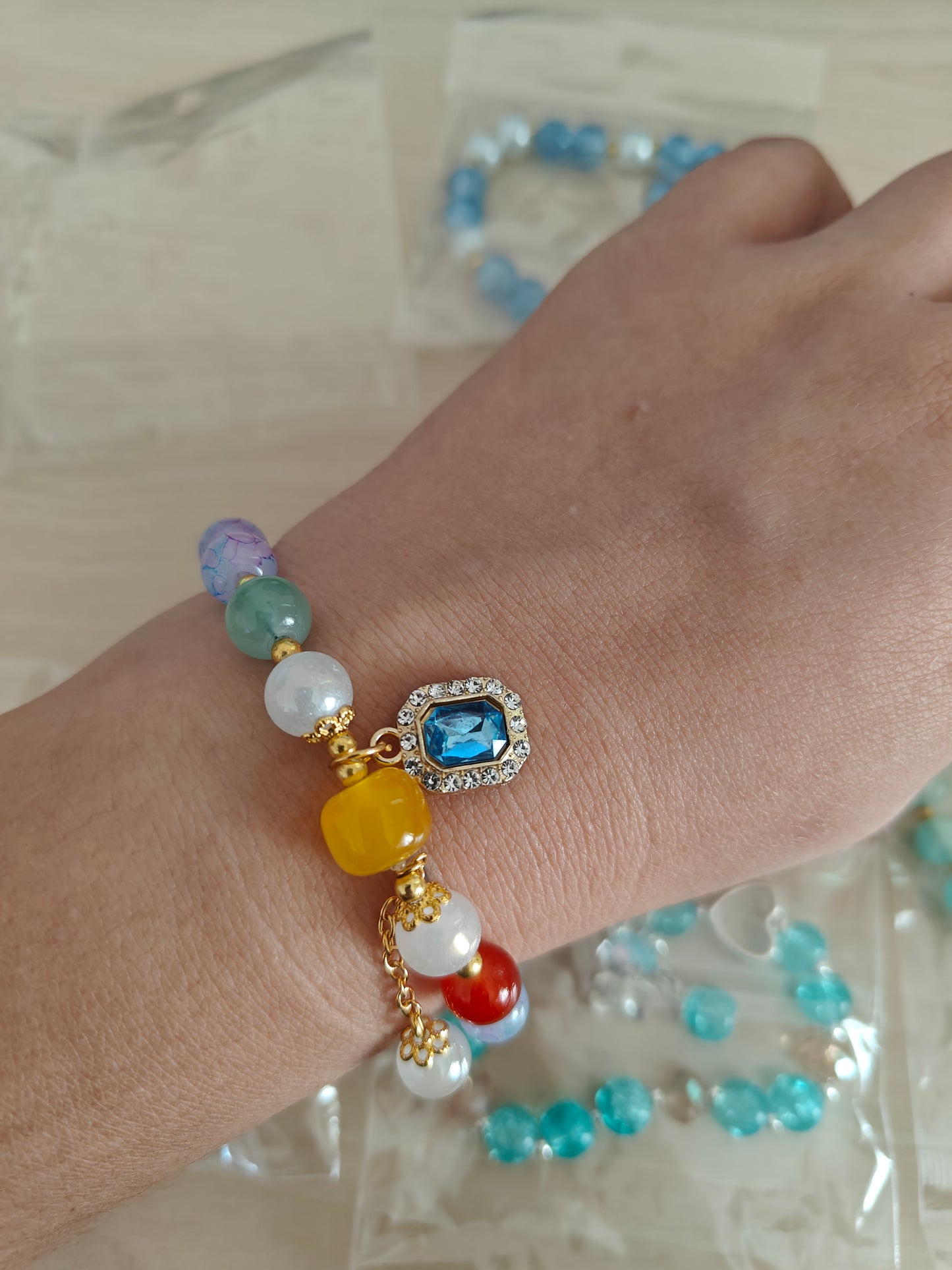 Beads Bracelet with charm