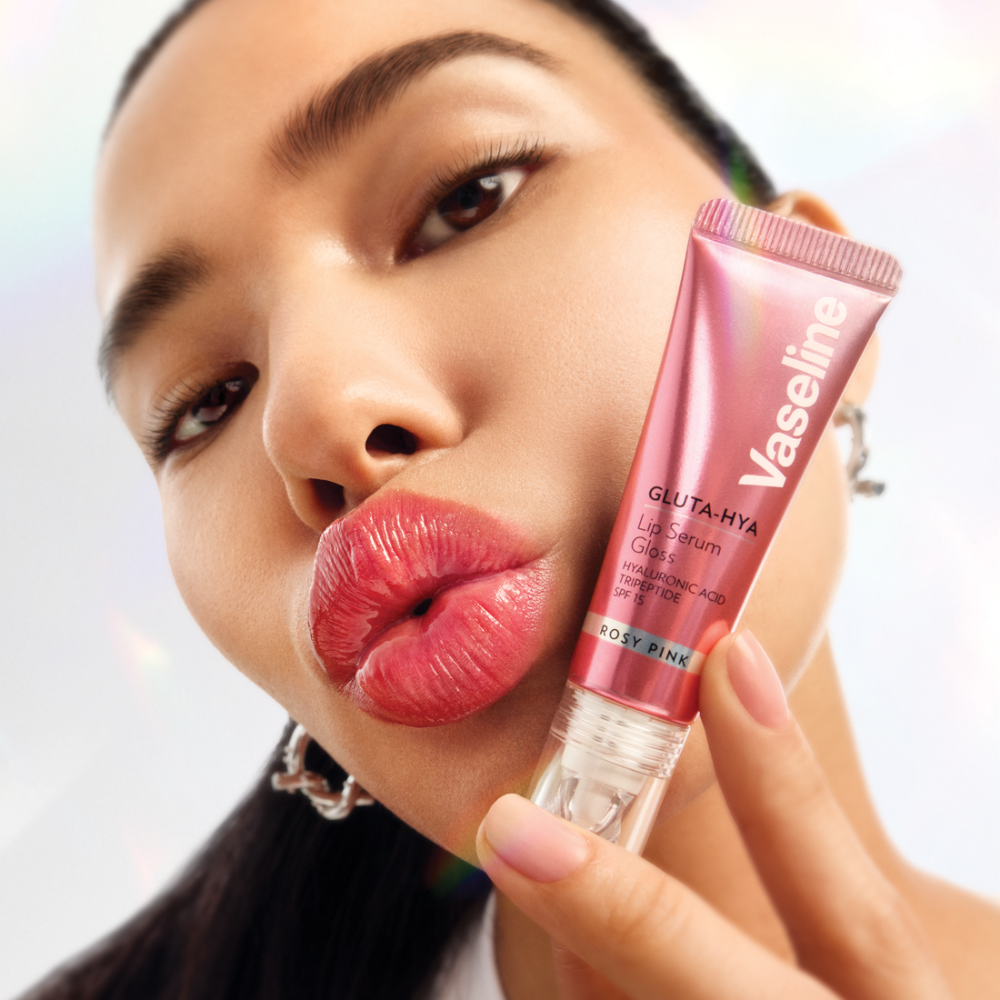 Vaseline Gluta-Hya Lip Serum Gloss Rosy Pink 10ml