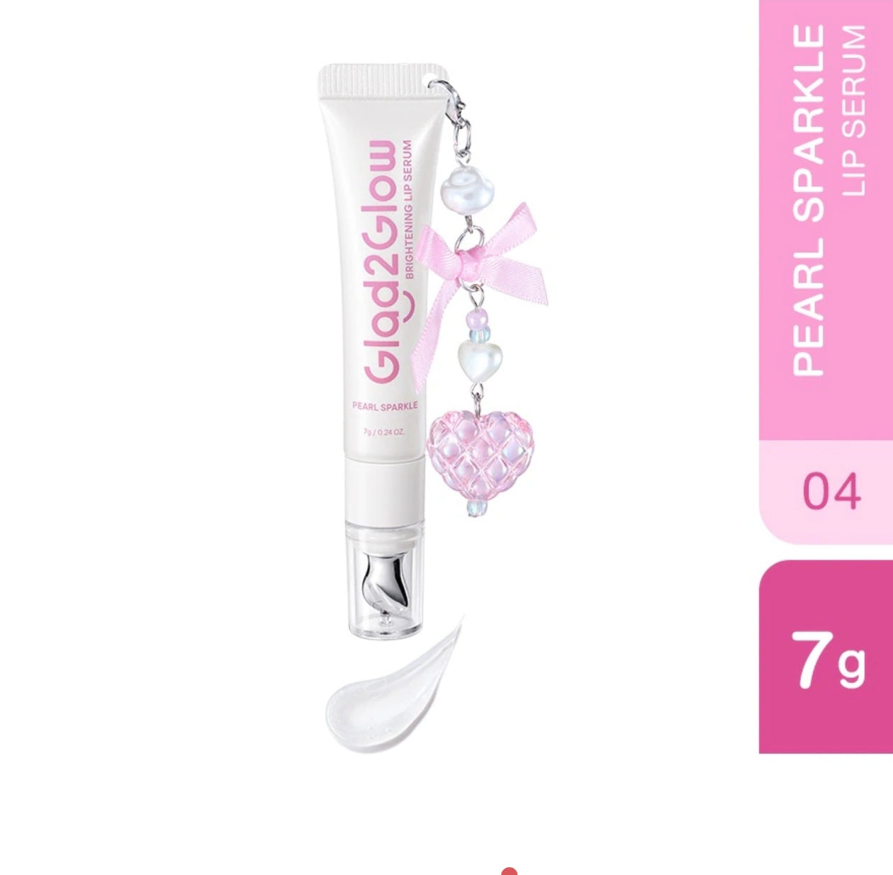 Glad2glow Brightening Charm Lip Serum Pearl Sparkle