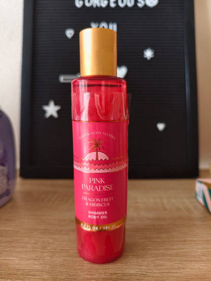 Pink Paradise Shimmer bodyoil (sticker damaged)