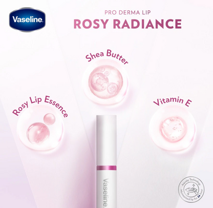 Vaseline Pro Derma Lip Care Rosy Glow Serum Infused 1.8 G